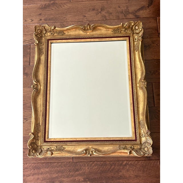 Rococo Vintage La Barge Wall Mirror in Ornate Giltwood Frame For Sale - Image 3 of 10
