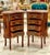 French Louis XV Style Commode – 4 Drawer Accent Chest With Gold Leaf Details, Pair For Sale - Image 4 of 6