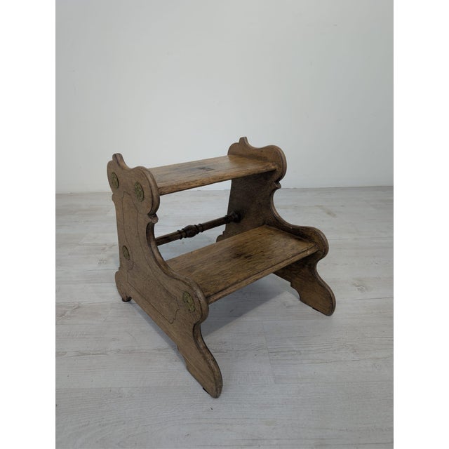 Vintage Wooden Step Stool, 1962 For Sale - Image 4 of 14