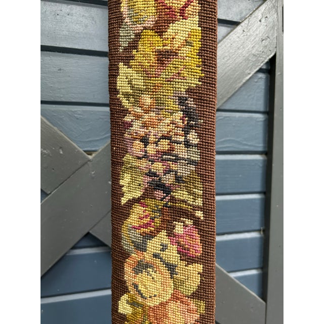 Late 19th Century Victorian Needlepoint Bell Pull For Sale - Image 5 of 9
