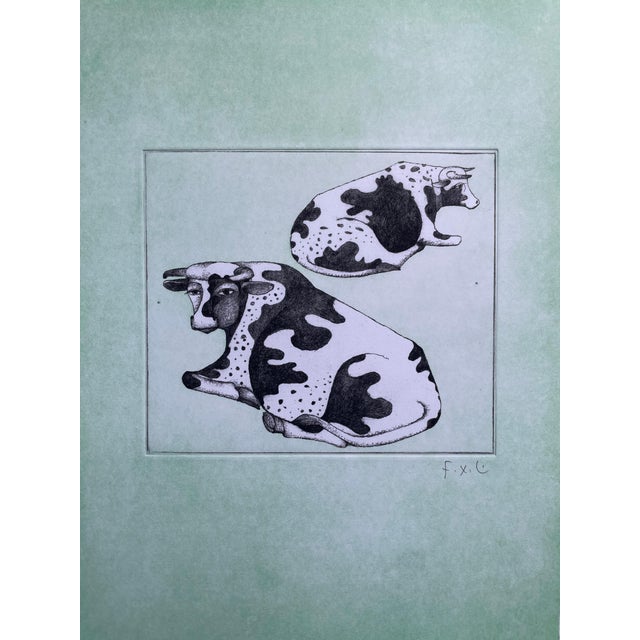 François-Xavier Lalanne, The Cows, Photogravure For Sale