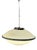 Vintage Space Age Italian Pendant Lamp in White Acrylic, 1970s For Sale