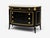 1900 - 1909 Maison Jansen Style, Louis XVI Bow Front Chest, Ebonized Wood, France, 1900s For Sale - Image 5 of 17
