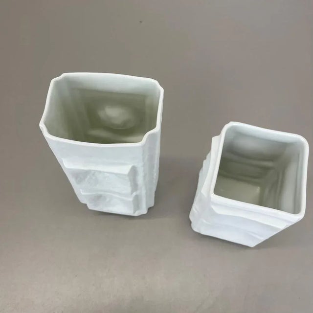 Op Art Vases by Martin Freyer for Rosenthal, Germany, 1970s, Set of 2 For Sale - Image 15 of 18