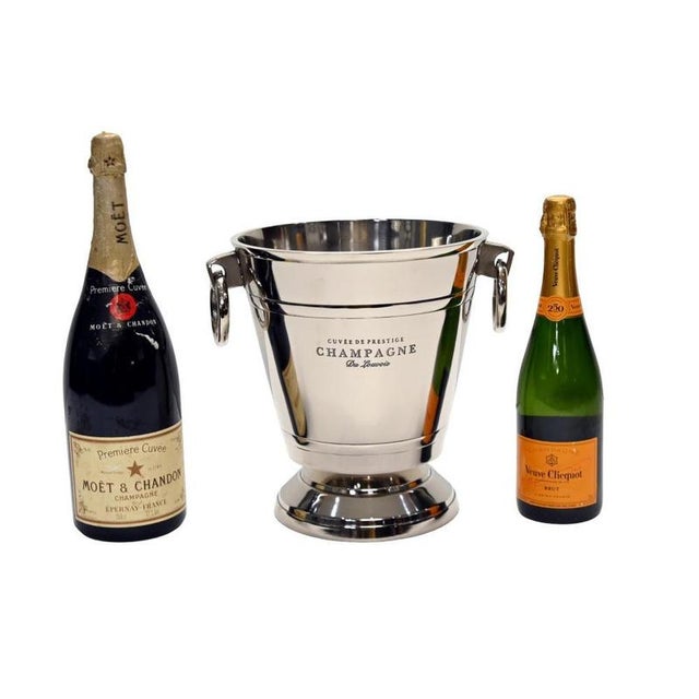 French Silver-Plated Champagne Cuvee Cooler For Sale - Image 3 of 9