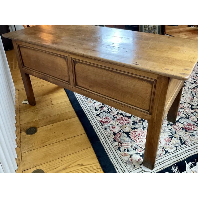 Antique Fruitwood English Console or Side Table For Sale - Image 4 of 12