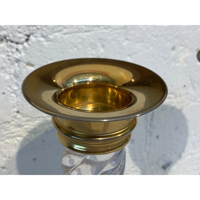 Early Glass and Ormolu Candlesticks For Sale In Palm Springs - Image 6 of 12