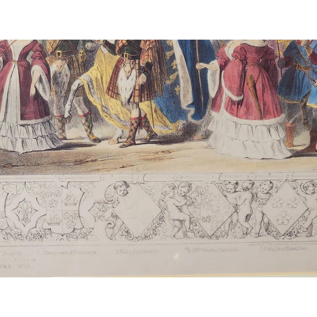 1960s James Henry Nixon 1839 Jane Seymour Procession Reproduction Lithograph For Sale - Image 5 of 7