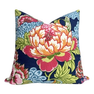 Honshu Pillow Cover in Navy, 22x22 Pillow For Sale