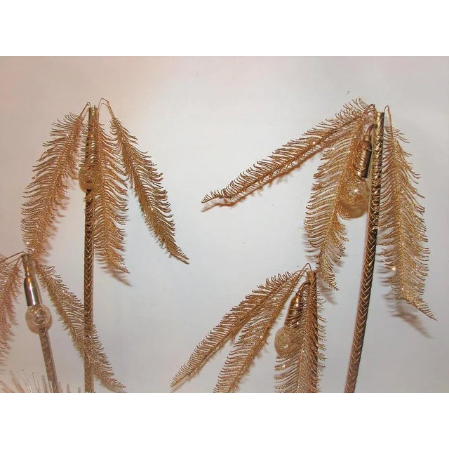 Gold Metal Table Lamps, 1960s, Set of 2 For Sale - Image 3 of 10