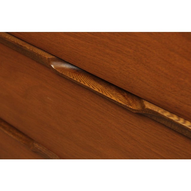 Mid 20th Century Mid-Century Modern Walnut High Chest of Drawers For Sale - Image 11 of 13