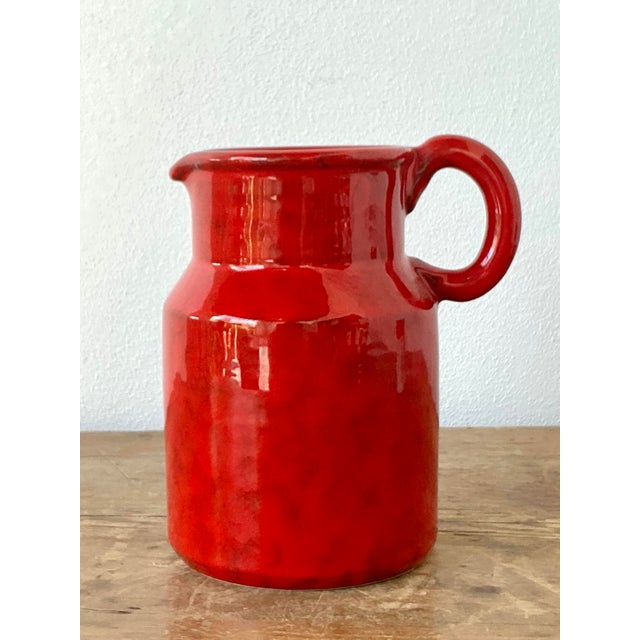 Vintage 1960s Italian Glazed Ceramic Pitcher For Sale In West Palm - Image 6 of 12