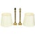 Hollywood Regency Lamps with Brass Pillar Column, 1950s, Set of 2 For Sale - Image 6 of 18