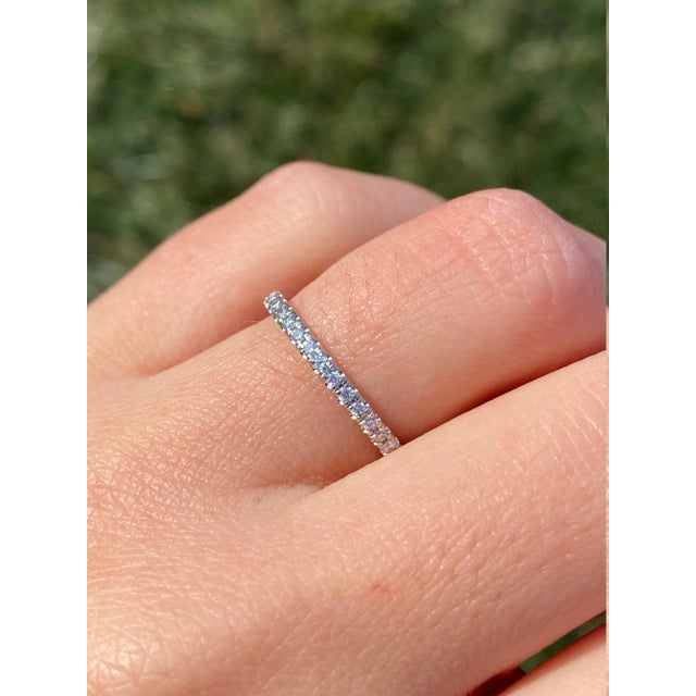 2000 - 2009 The Caryville: Ladies Platinum 0.20CTW Diamond Eternity Band For Sale - Image 5 of 6