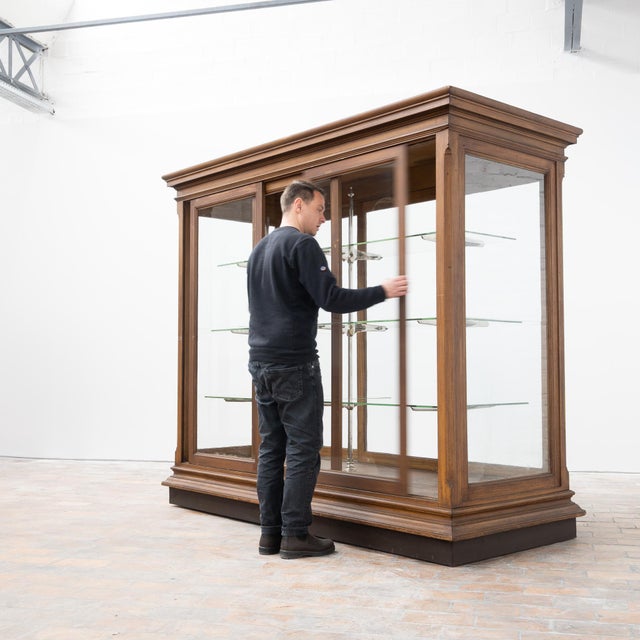 Wood Museum Display Case, France, Early 20th Century For Sale - Image 7 of 16