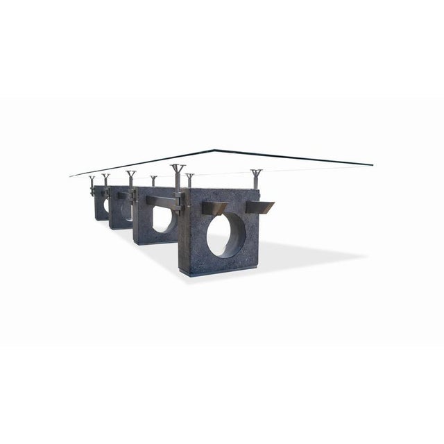 1970s Vintage Brutalist Concrete Dining Table, 1970s For Sale - Image 5 of 18