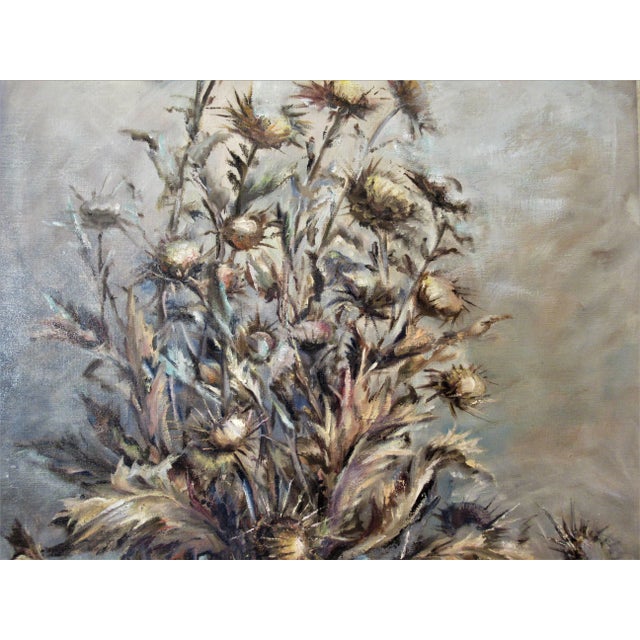 Impressionist Irina Belotelkin Roublon, flowers, Circa 1960 For Sale - Image 3 of 7
