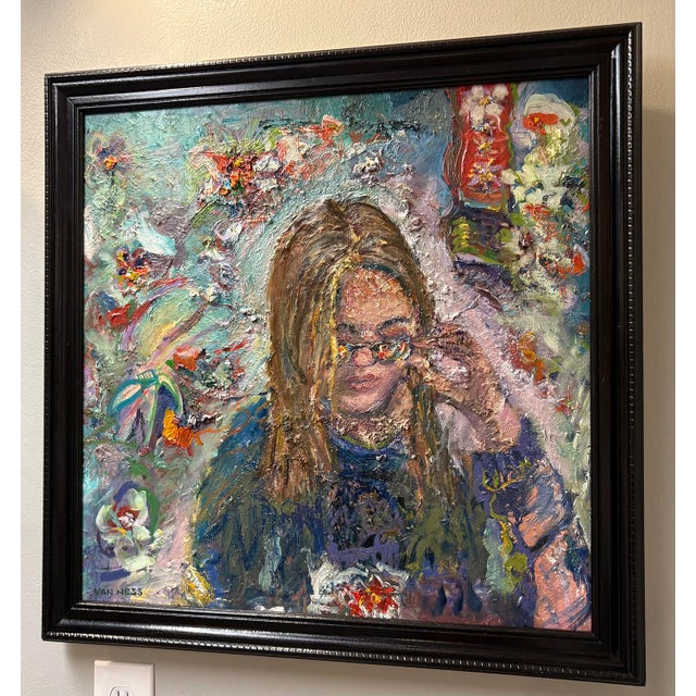 The Girl With Kaleidoscope Eyes, Oil Paintings, by Van Ness For Sale In Saint Louis - Image 6 of 8
