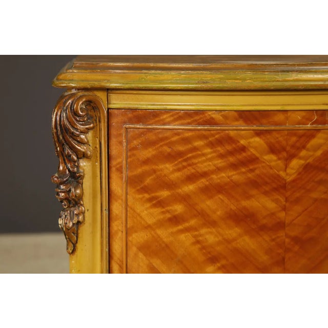 Antique Louis XVI French Provincial Figured Maple Cabinet Nightstands, C. 1920s For Sale In Los Angeles - Image 6 of 17