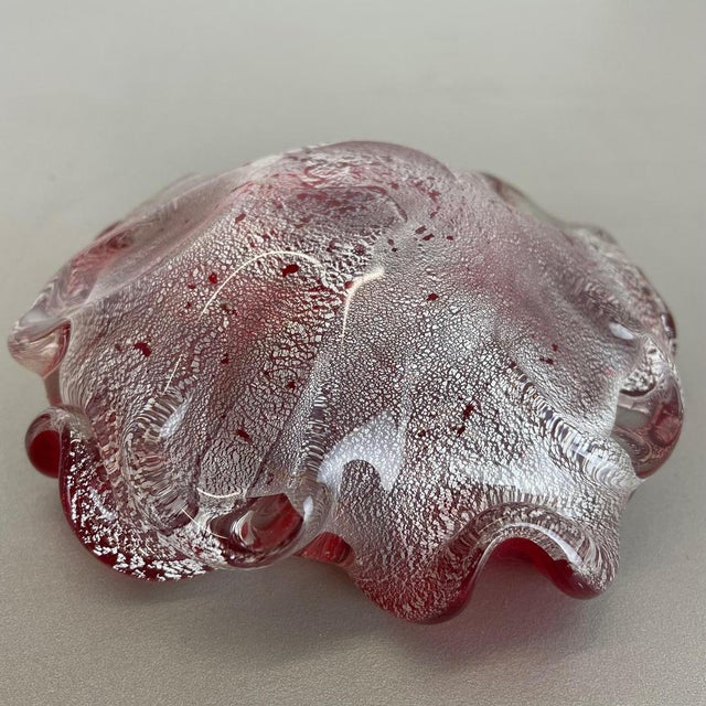 Murano Glass Floral Ashtray from Barovier + Toso, Italy, 1970s For Sale - Image 14 of 18