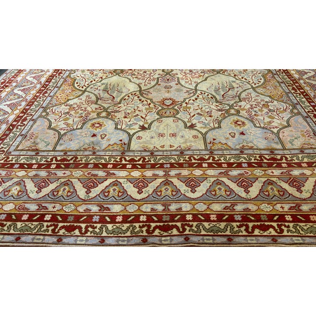 Vintage Persian Design Rug - 9' X 12'4" For Sale - Image 9 of 10