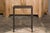 Early 21st Century Narrow Side Table with Louis Vuitton Leather Top and Custom Metal Stand For Sale - Image 5 of 11