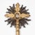 1 French Baroque Style Hand Carved Giltwood Processional Cross For Sale - Image 9 of 13