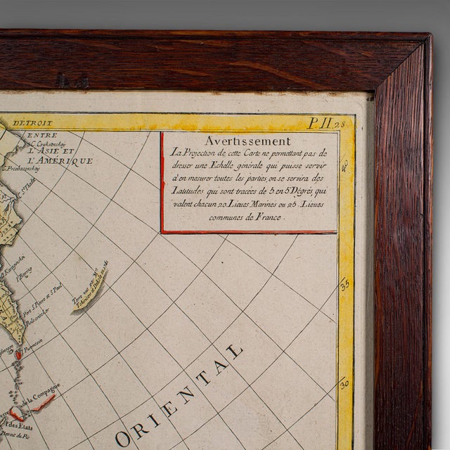 Antique Map of Asia, French, Framed, Atlas, Continental Cartography, Georgian For Sale - Image 6 of 12