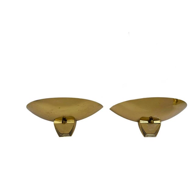 Art Deco Style Half Moon Geometric Wall Lights, 1970, Set of 2 For Sale - Image 11 of 11