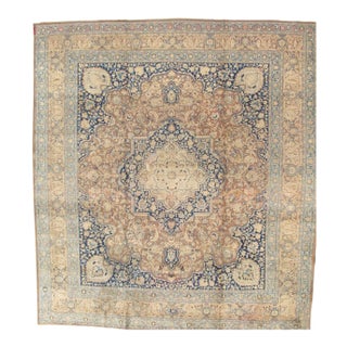 Antique Tabriz Area Rug - 12' 3" X 13' 6" For Sale