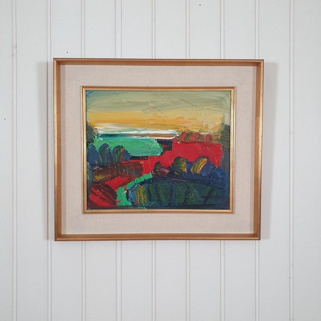 2000 - 2009 Jonne Bergström, Landscape by the Atelier, 1960s, Oil on Canvas For Sale - Image 5 of 18