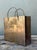 Contemporary Vintage Brass Shopping Bag For Sale - Image 3 of 12