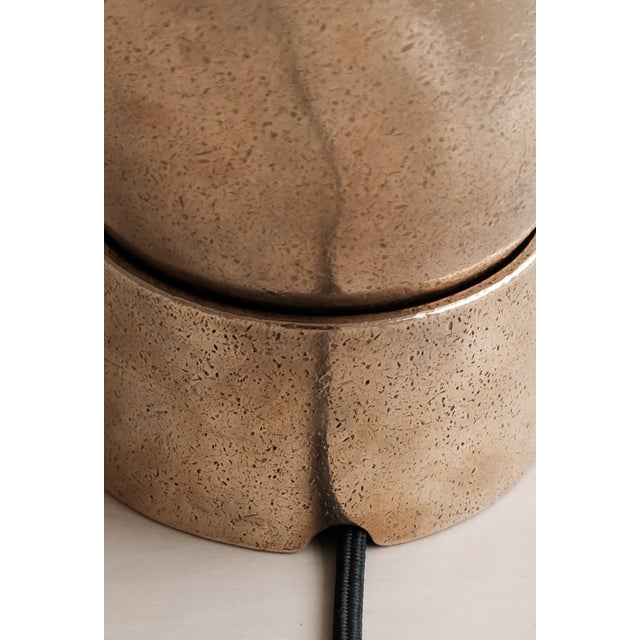 Studio Henry Wilson Polished Cast Bronze Spot Light Table Lamp For Sale - Image 10 of 17