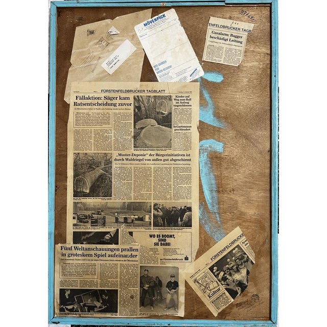 Siegfried Fertl, Composition, 1993, Acrylic Painting For Sale - Image 6 of 9