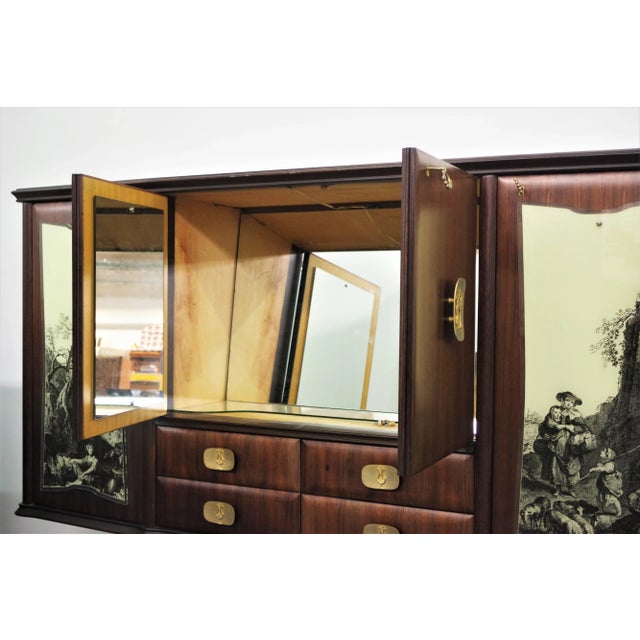 Brown Buffet Sideboards from Fratelli Rigamonti, 1940s, Set of 2 For Sale - Image 8 of 18