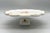 Vintage Limoges France Porcelain Pedestal Cake Stand With Matching Server – Gilt Scalloped Edge For Sale - Image 9 of 16