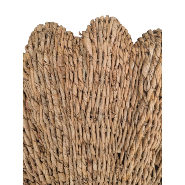 Pottery Barn Wicker Clam Shell Sculptural Wall Art-a Pair For Sale - Image 9 of 13