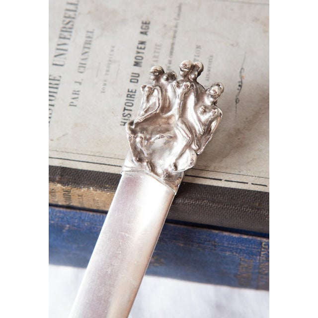 Abrecartas Letter Opener by Jean Filhos for Christofle Modelo Cariatides, 1974 For Sale - Image 6 of 8