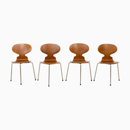 First Edition Ant Chairs by Arne Jacobsen for Fritz Hansen, Set of 4 For Sale - Image 10 of 10