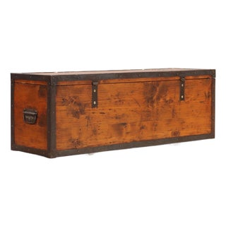 Italian Trunk in Fir For Sale