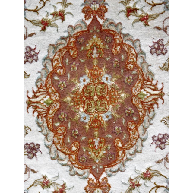 Textile 1990s Vintage Han-Knotted Wool and Silk Runner Rug. 2'7"x 10'5" For Sale - Image 7 of 11