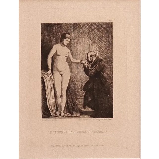 R. Lefevre - Duchess of Ferrara - Etching on Paper - Early 20th Century For Sale - Image 3 of 3