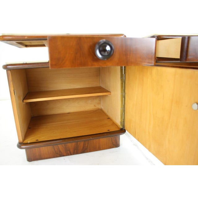 1940s Bedside Tables, Czechoslovakia, 1945s, Set of 2 For Sale - Image 5 of 18