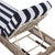 Metal Gillian Chaise Lounge, Heather Tan/Navy Stripe For Sale - Image 7 of 12