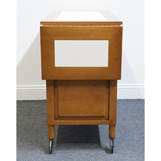 Unique Furniture Solid Oak Southwestern Mediterranean 64" Drop Leaf Server Buffet 5562 - American Fiesta Finish For Sale - Image 12 of 16
