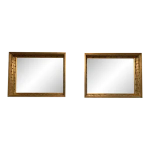 Vintage Bunny Williams Rectangular Star Mirrors- a Pair