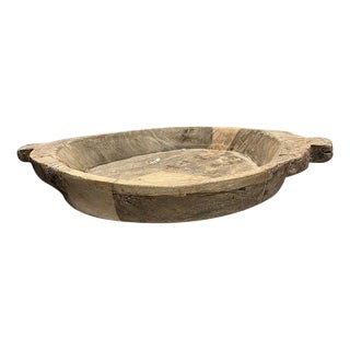 Vintage Wooden Parat Bowl For Sale