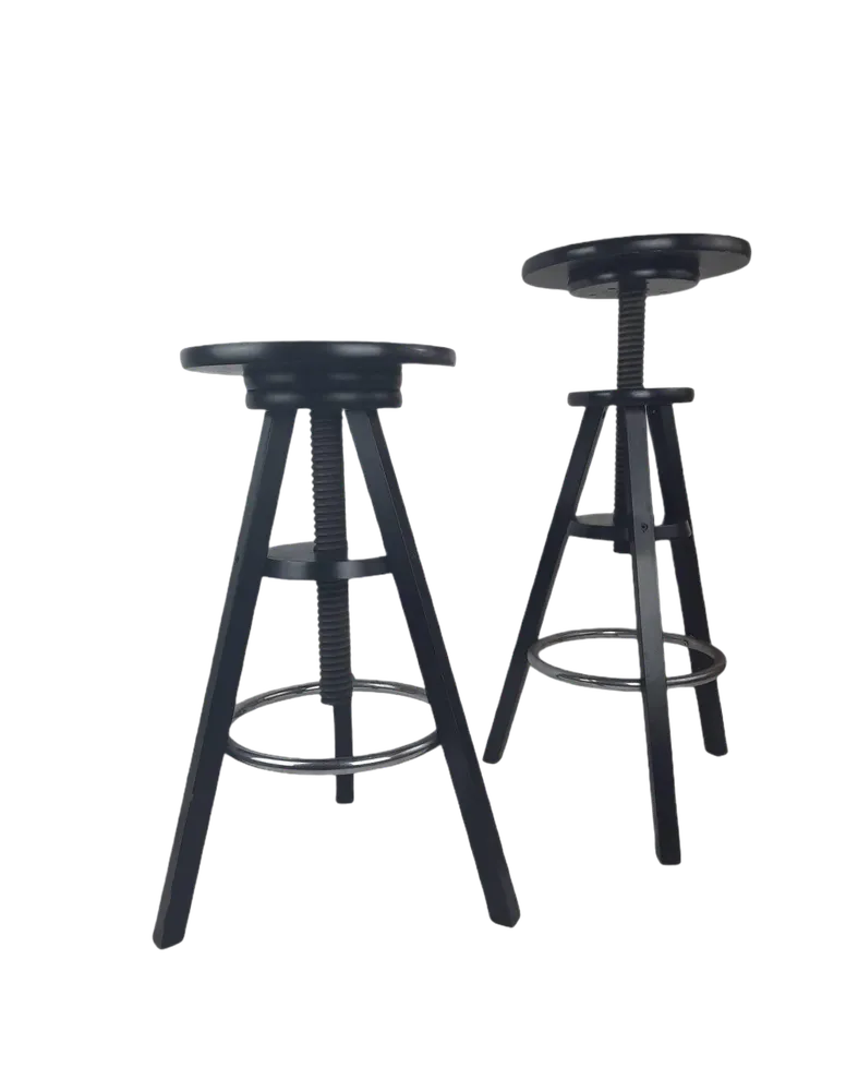 Vintage Black Bar Stool from Ikea, 1990s | Chairish