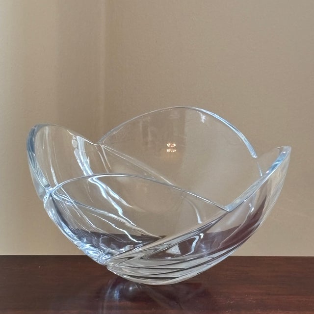 Vintage Art Glass Centerpiece Bowl With Sculptural Freeform Design For Sale - Image 4 of 13