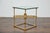 Midcentury Italian Gilt Metal Cocktail Table - Glass Top and Star Stretcher For Sale - Image 9 of 12